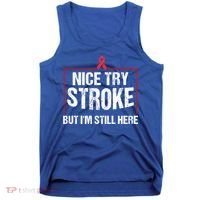 Funny Stroke Survivor Gift Cute Brain Attacks Great Gift Tank Top thumb 0