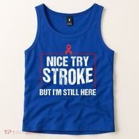 Funny Stroke Survivor Gift Cute Brain Attacks Great Gift Tank Top thumb 2
