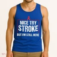 Funny Stroke Survivor Gift Cute Brain Attacks Great Gift Tank Top thumb 3