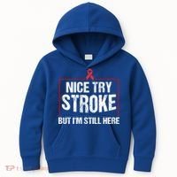 Funny Stroke Survivor Gift Cute Brain Attacks Great Gift Kids Hoodie thumb 0