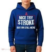 Funny Stroke Survivor Gift Cute Brain Attacks Great Gift Kids Hoodie thumb 4