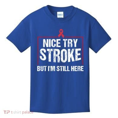 Funny Stroke Survivor Gift Cute Brain Attacks Great Gift Kids T-Shirt
