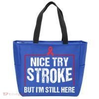 Funny Stroke Survivor Gift Cute Brain Attacks Great Gift Tote Bag thumb 0