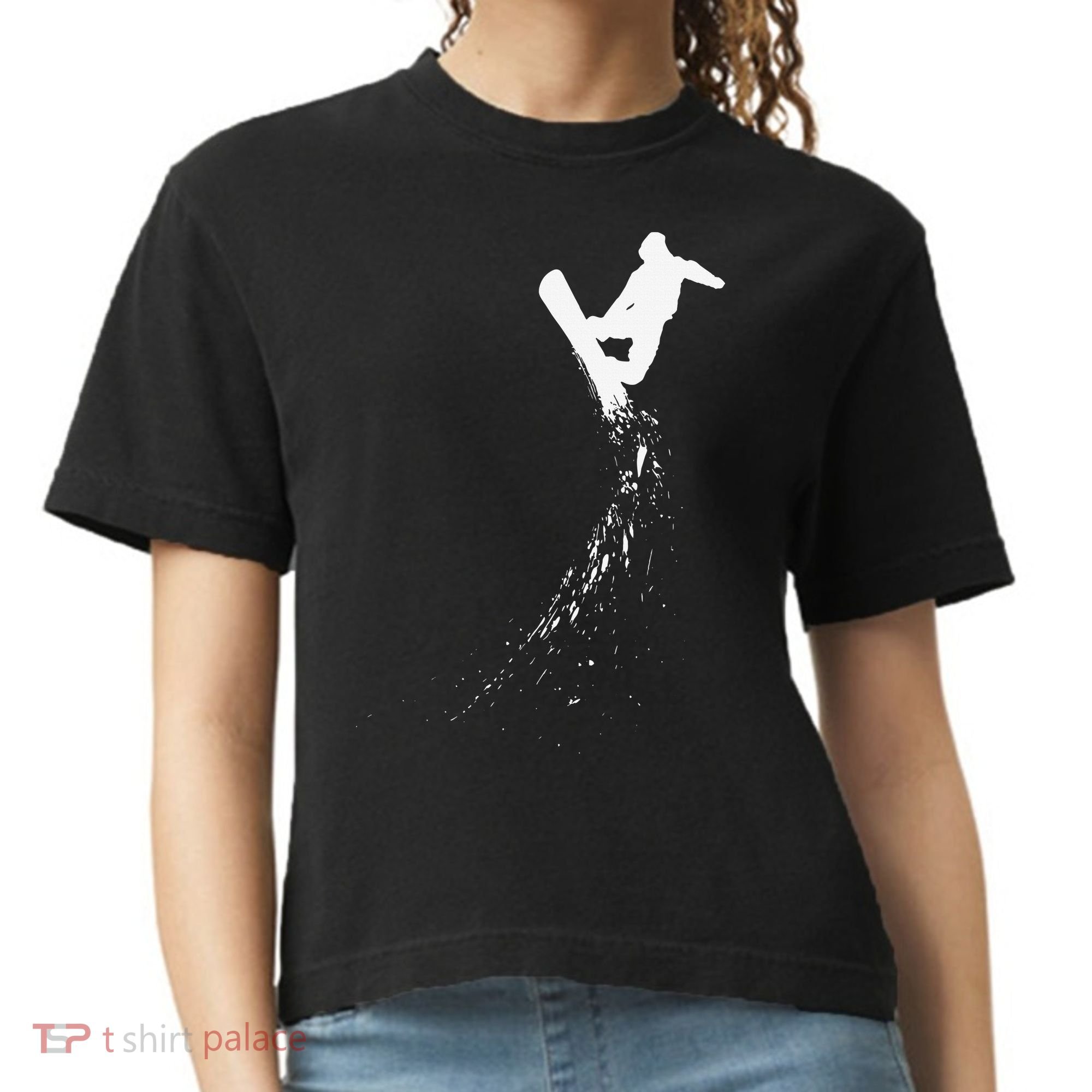 Freestyle Snowboarding Snowboarder Snowboard Wintersports Comfort Colors Boxy T-Shirt