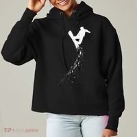 Freestyle Snowboarding Snowboarder Snowboard Wintersports Ladies Heavyweight Boxy Pullover Hoodie thumb 0
