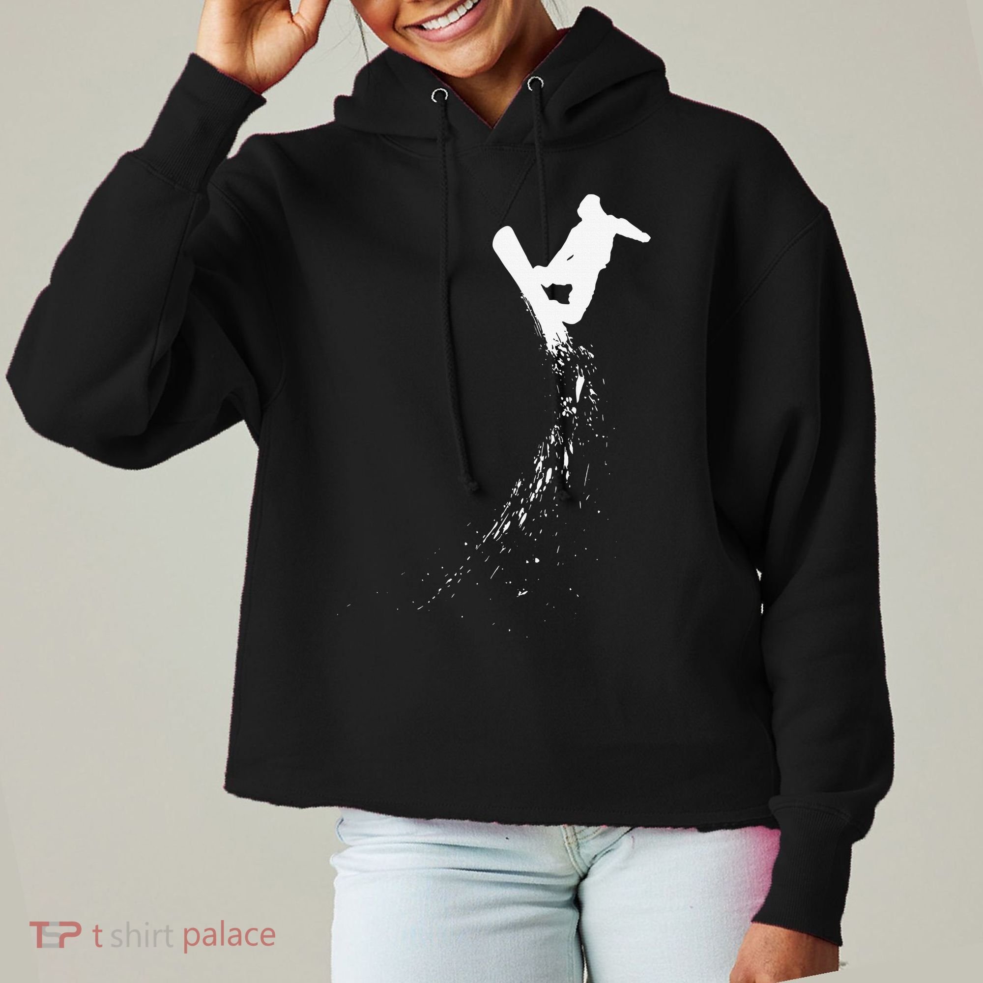 Freestyle Snowboarding Snowboarder Snowboard Wintersports Ladies Heavyweight Boxy Pullover Hoodie