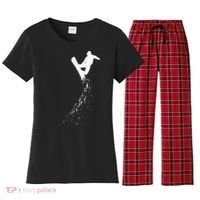 Freestyle Snowboarding Snowboarder Snowboard Wintersports Women's Flannel Pajama Set thumb 0