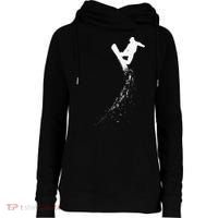Freestyle Snowboarding Snowboarder Snowboard Wintersports Womens Funnel Neck Pullover Hood thumb 0