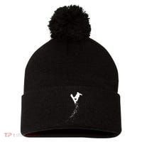 Freestyle Snowboarding Snowboarder Snowboard Wintersports Pom Pom 12in Knit Beanie thumb 0