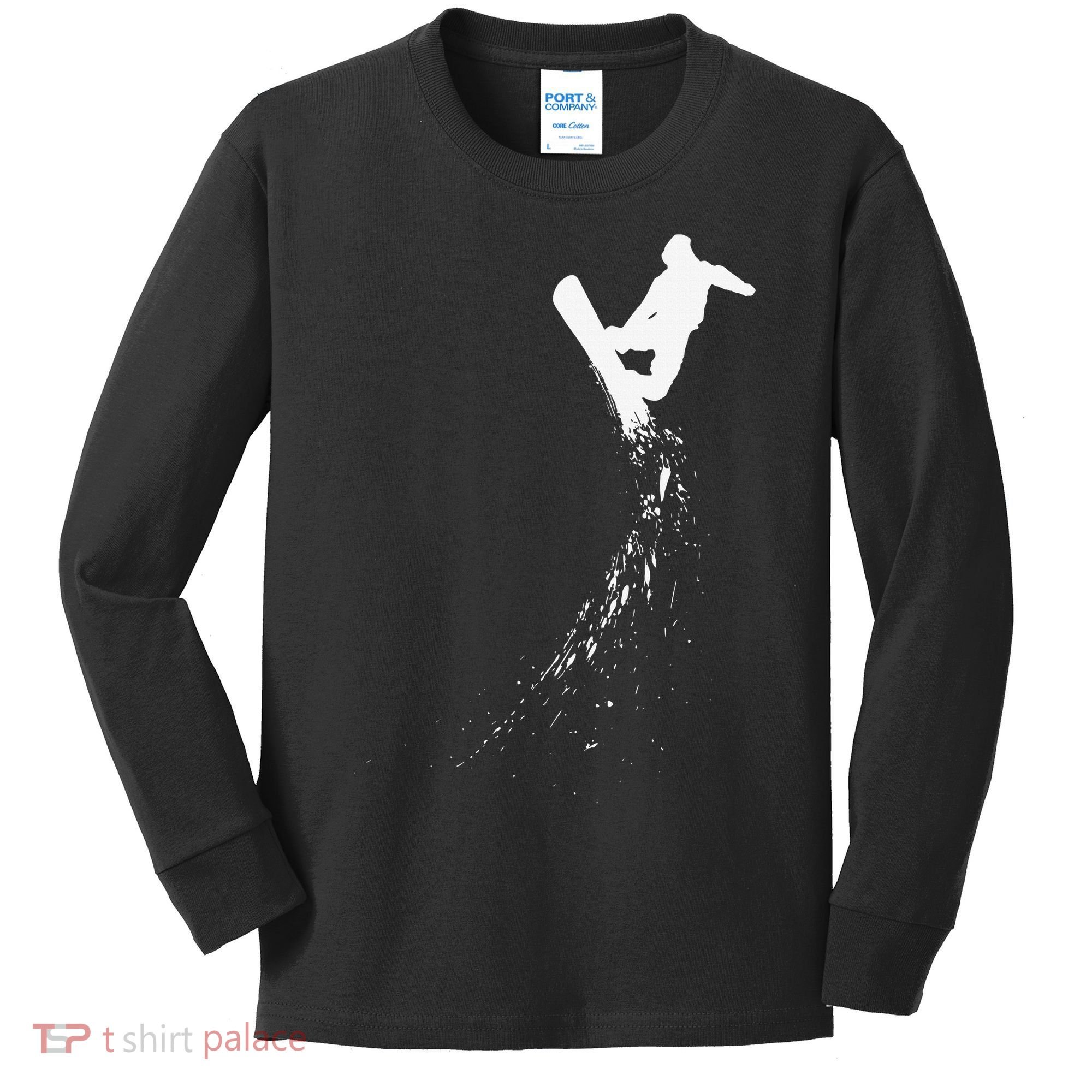 Freestyle Snowboarding Snowboarder Snowboard Wintersports Kids Long Sleeve Shirt