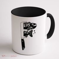 Fresh Sashimi Sushi Knife Anime Inspiration Coffee Mug thumb 1