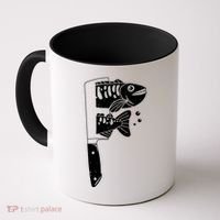 Fresh Sashimi Sushi Knife Anime Inspiration Coffee Mug thumb 0