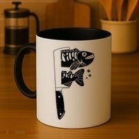 Fresh Sashimi Sushi Knife Anime Inspiration Coffee Mug thumb 4