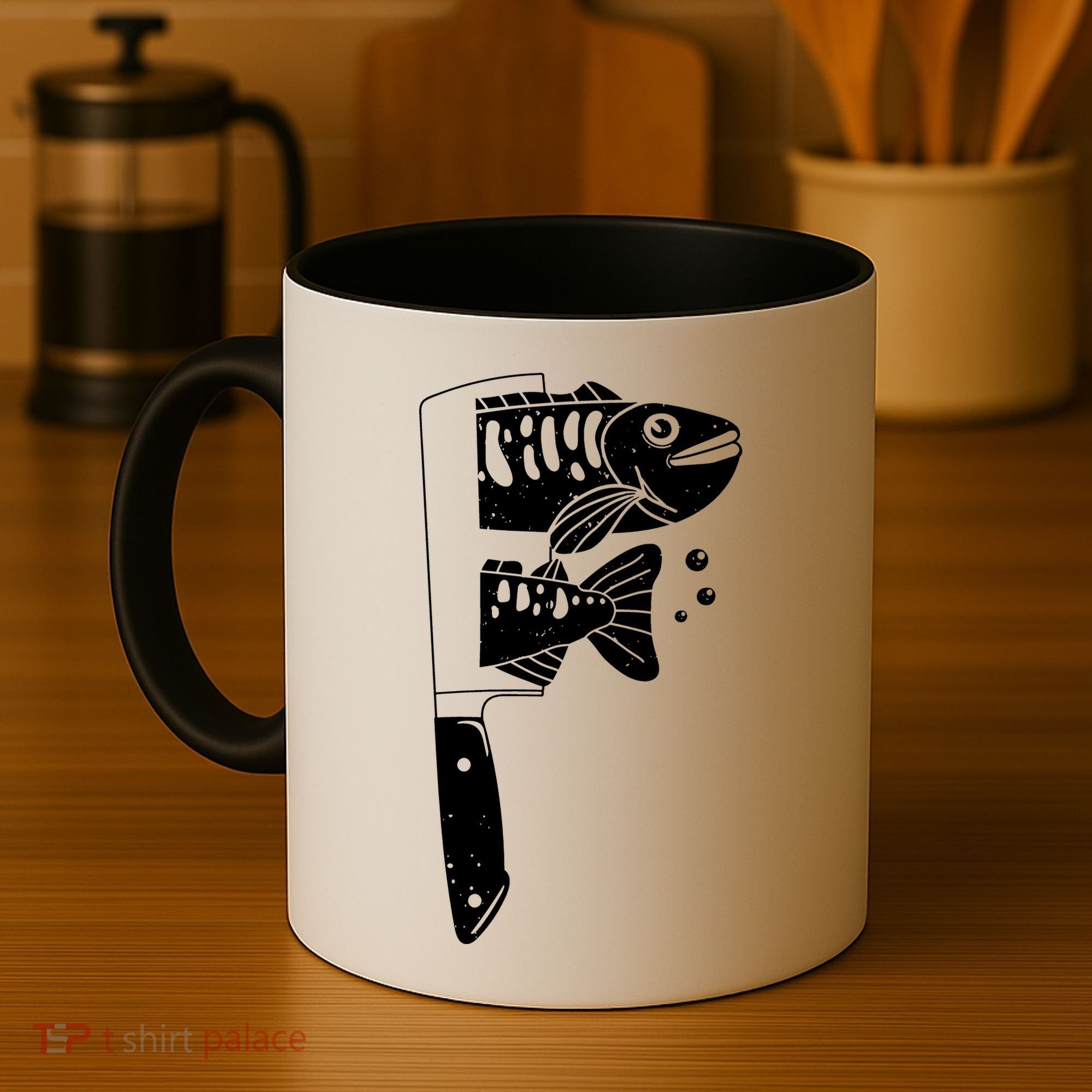 Fresh Sashimi Sushi Knife Anime Inspiration Coffee Mug