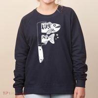 Fresh Sashimi Sushi Knife Anime Inspiration Women's Sweatshirt thumb 0