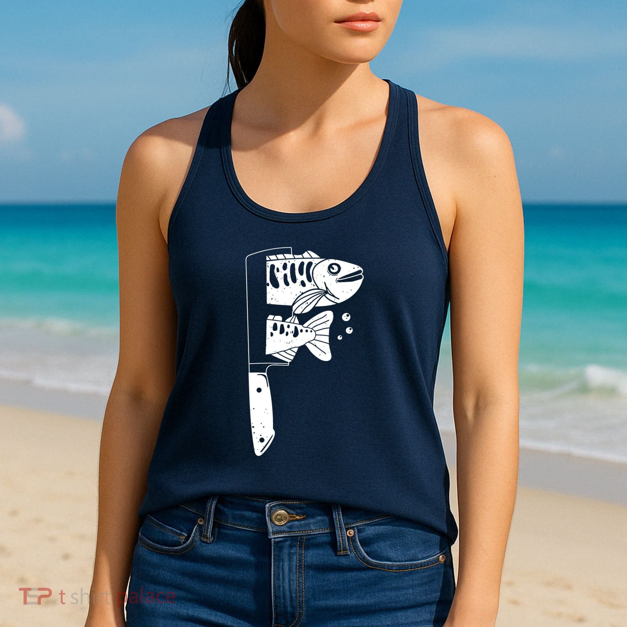 Fresh Sashimi Sushi Knife Anime Inspiration Women's Tank Top