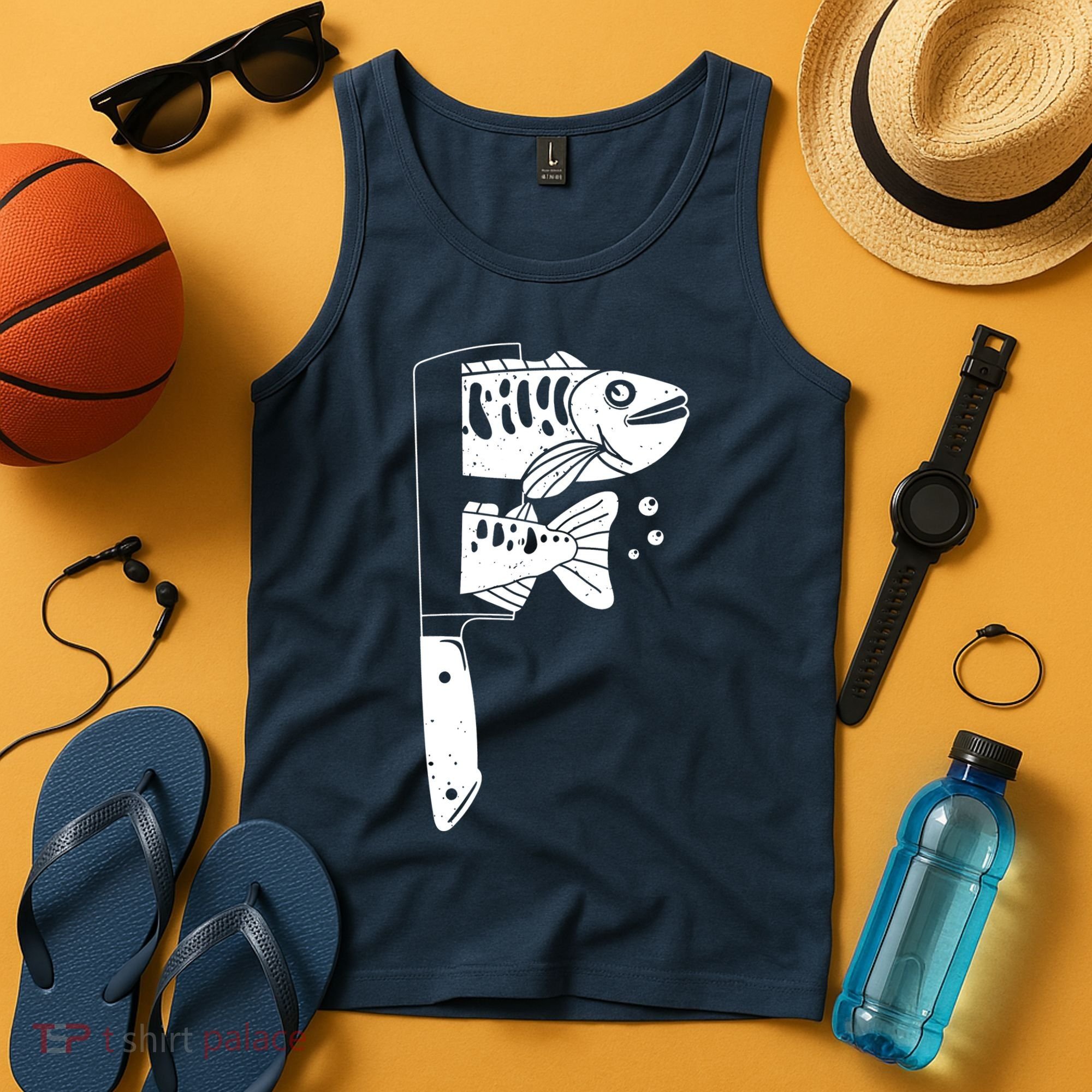 Fresh Sashimi Sushi Knife Anime Inspiration Tank Top