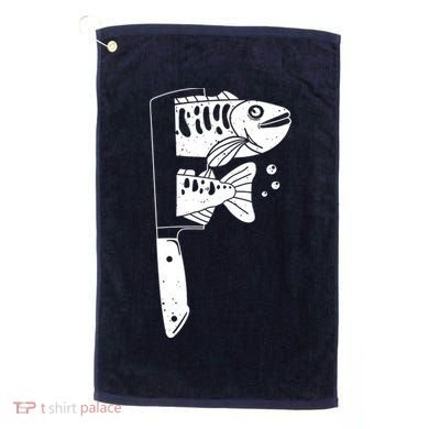 Fresh Sashimi Sushi Knife Anime Inspiration Golf Towel