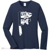 Fresh Sashimi Sushi Knife Anime Inspiration Women's Long Sleeve Shirt thumb 0