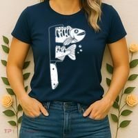 Fresh Sashimi Sushi Knife Anime Inspiration Women's T-Shirt thumb 2