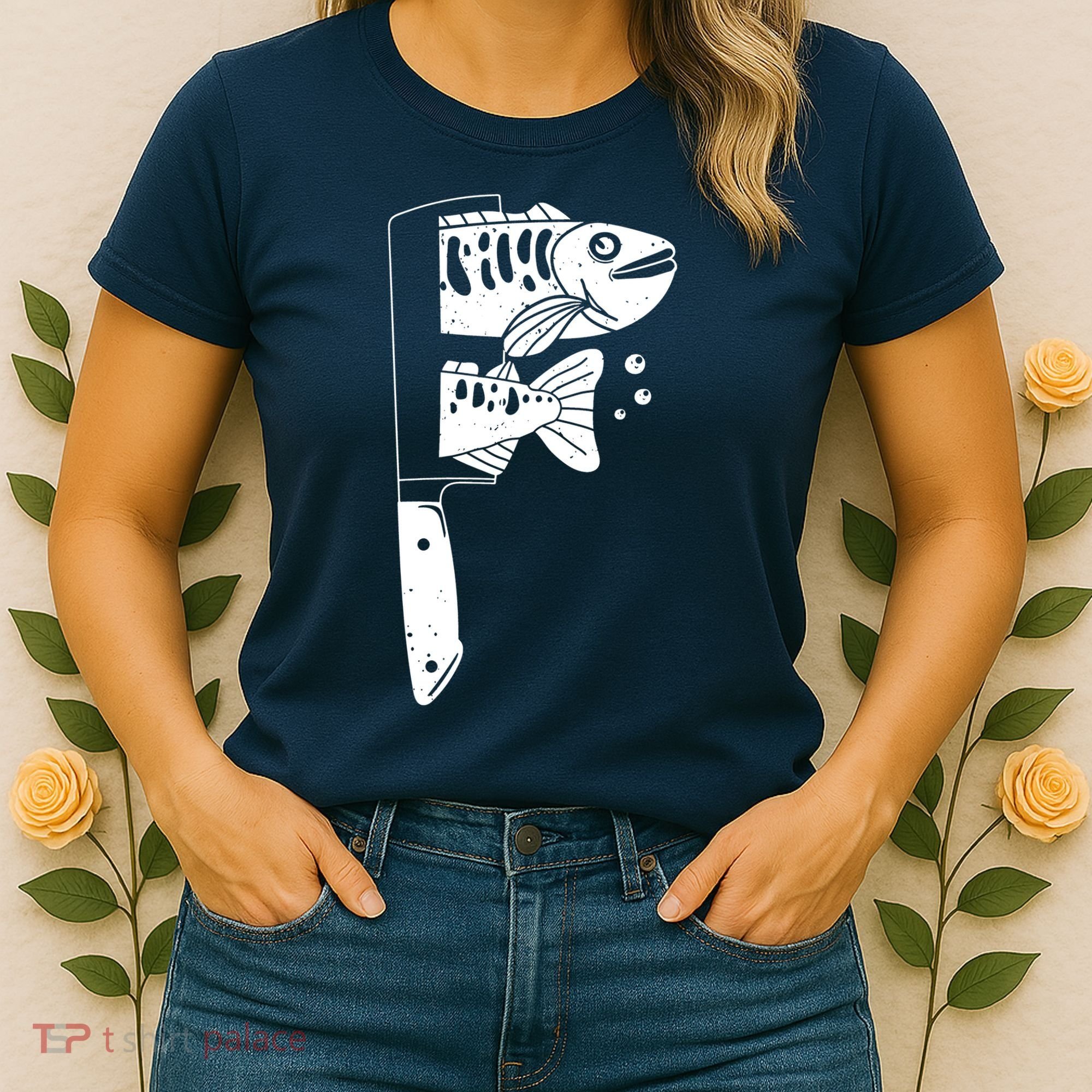 Fresh Sashimi Sushi Knife Anime Inspiration Women's T-Shirt