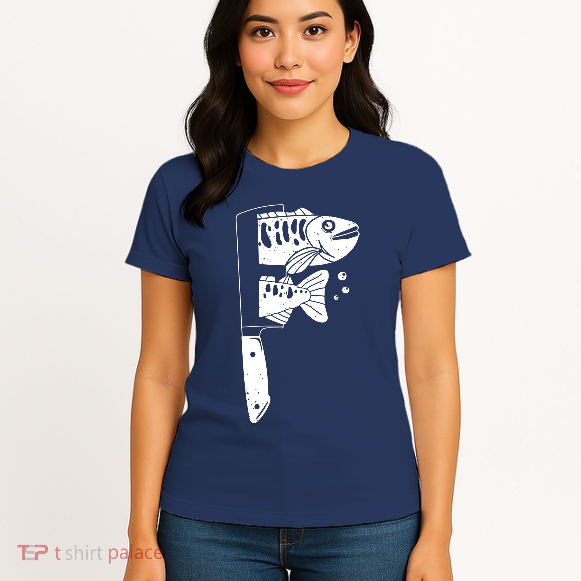 Fresh Sashimi Sushi Knife Anime Inspiration Women's T-Shirt