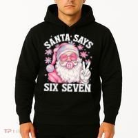 Funny Santa Says Six Seven Christmas 67 Meme Xmas Hoodie thumb 2