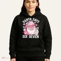 Funny Santa Says Six Seven Christmas 67 Meme Xmas Hoodie thumb 5