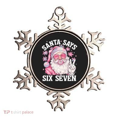 Funny Santa Says Six Seven Christmas 67 Meme Xmas Ornament