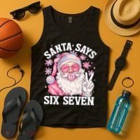 Funny Santa Says Six Seven Christmas 67 Meme Xmas Tank Top thumb 4