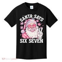 Funny Santa Says Six Seven Christmas 67 Meme Xmas Kids T-Shirt thumb 0