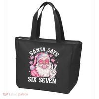 Funny Santa Says Six Seven Christmas 67 Meme Xmas Tote Bag thumb 3