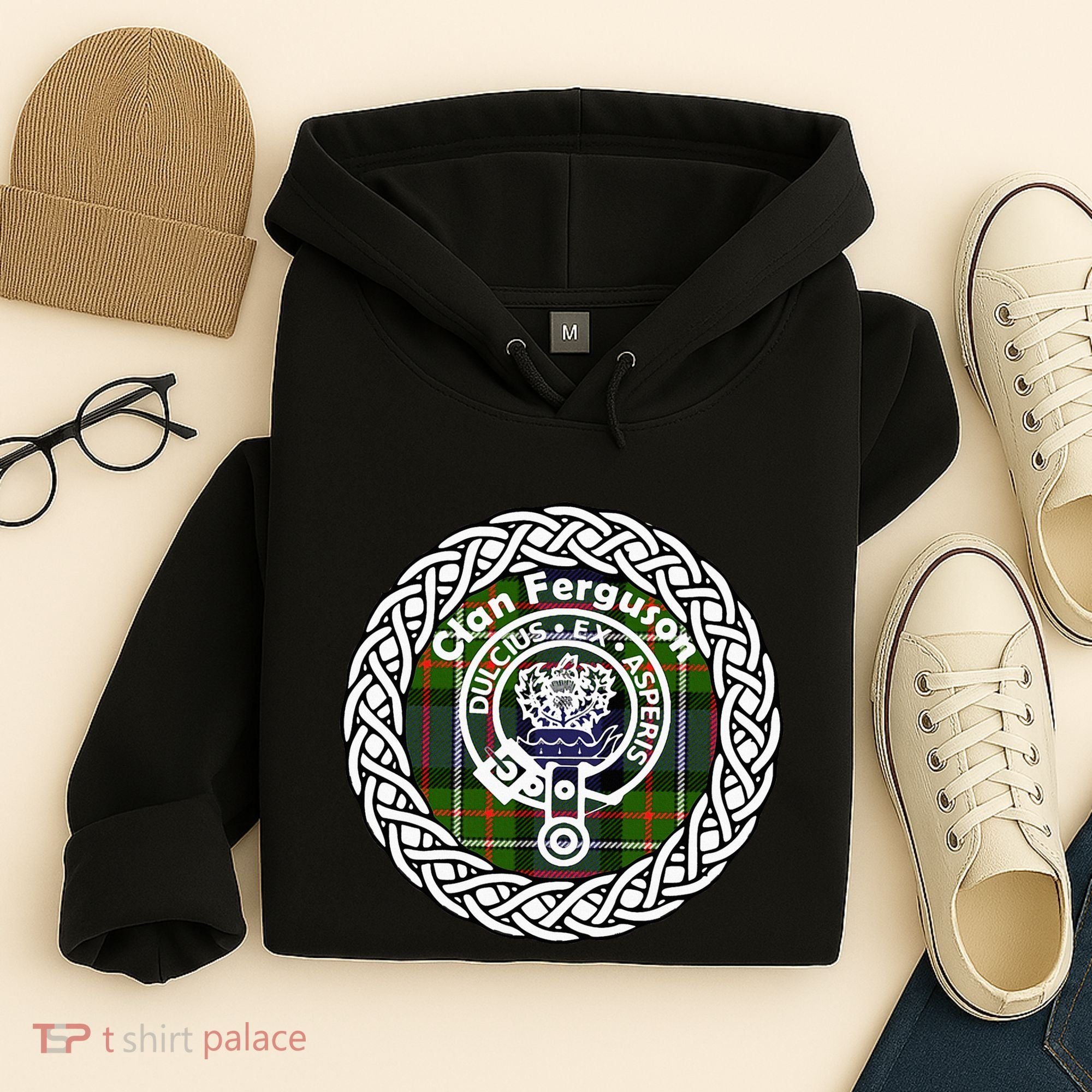 Ferguson Surname Scottish Clan Tartan Crest Badge Hoodie