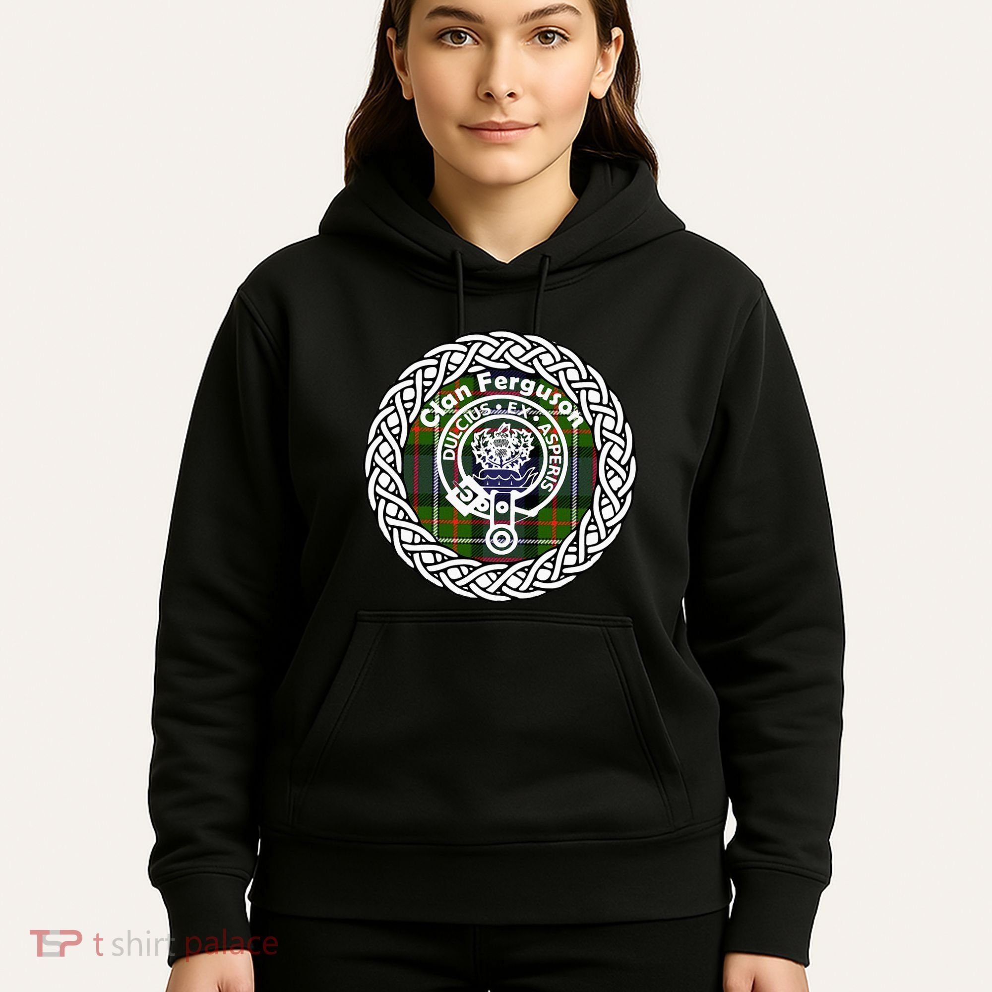 Ferguson Surname Scottish Clan Tartan Crest Badge Hoodie