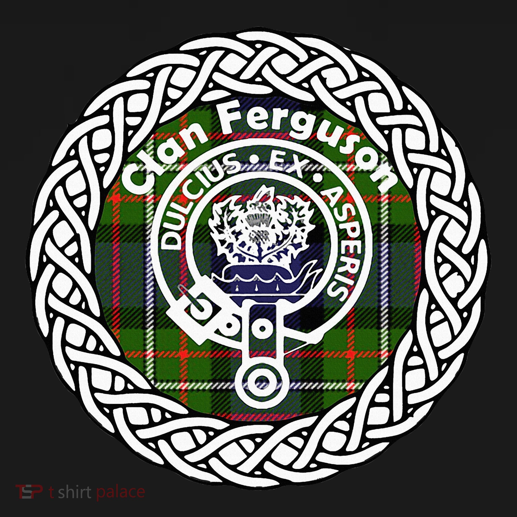 Ferguson Surname Scottish Clan Tartan Crest Badge Apron