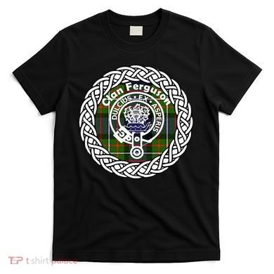 Ferguson Surname Scottish Clan Tartan Crest Badge T-Shirt