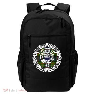 Ferguson Surname Scottish Clan Tartan Crest Badge Backpack