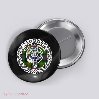 Ferguson Surname Scottish Clan Tartan Crest Badge Button