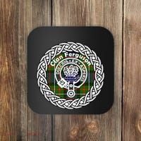Ferguson Surname Scottish Clan Tartan Crest Badge Coaster thumb 0