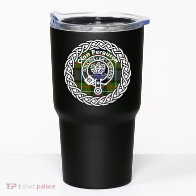 Ferguson Surname Scottish Clan Tartan Crest Badge Tumbler