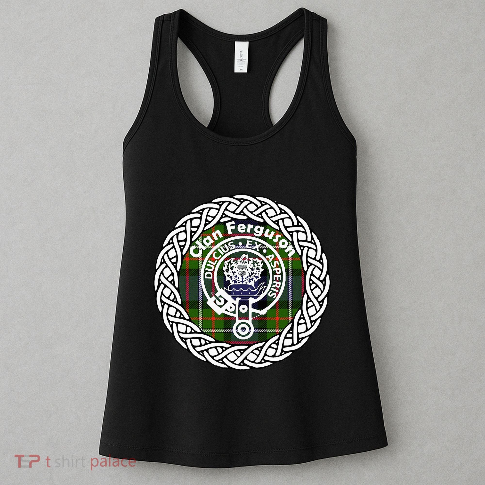 Ferguson Surname Scottish Clan Tartan Crest Badge Women's Tank Top