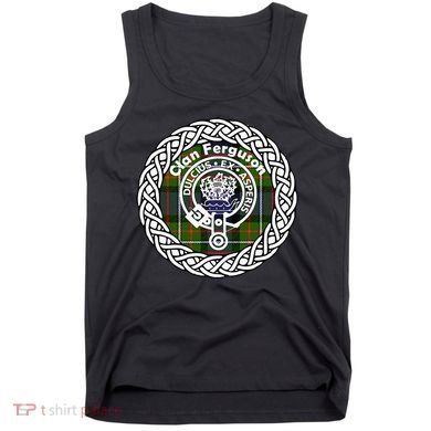 Ferguson Surname Scottish Clan Tartan Crest Badge Tank Top