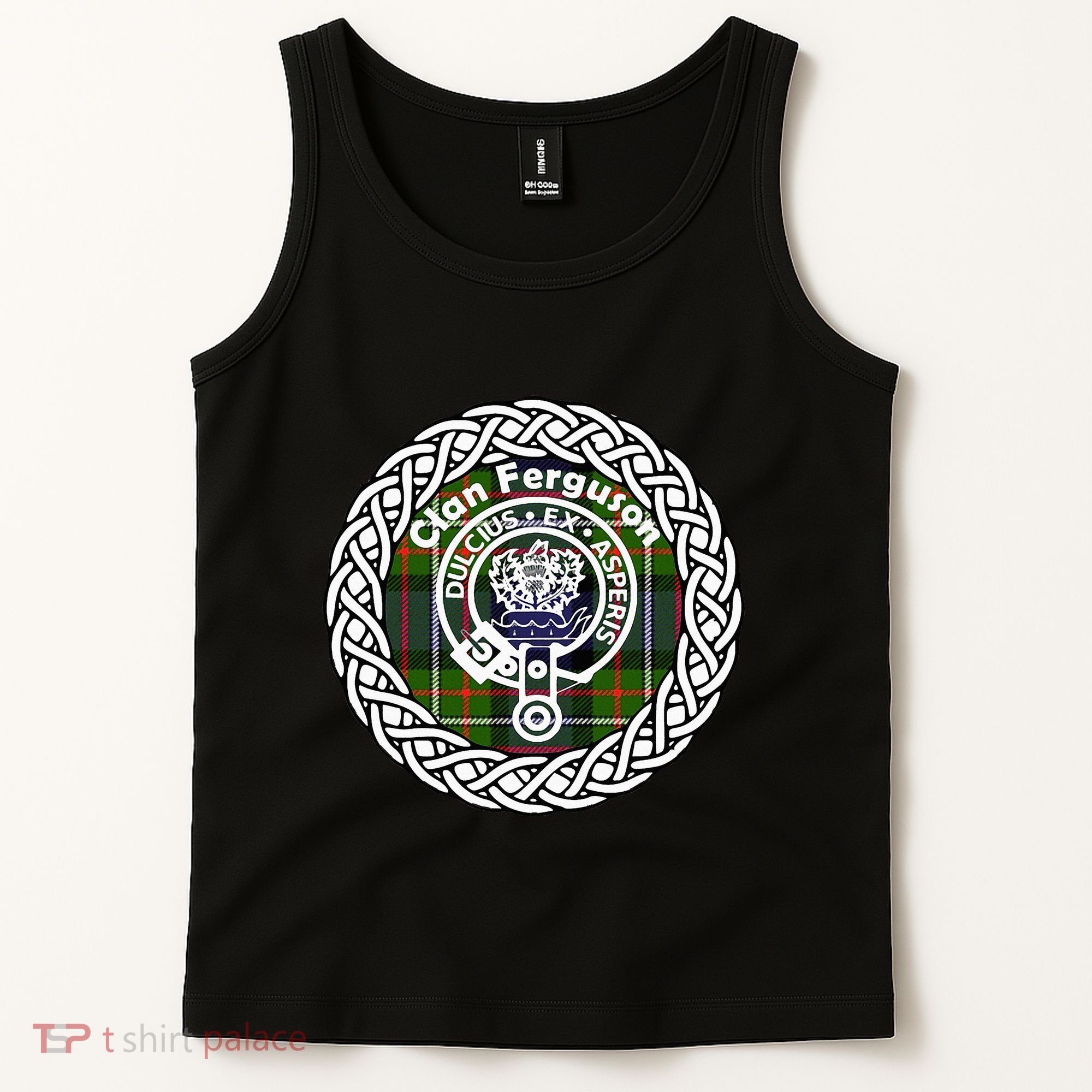 Ferguson Surname Scottish Clan Tartan Crest Badge Tank Top
