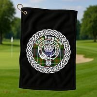 Ferguson Surname Scottish Clan Tartan Crest Badge Golf Towel thumb 1
