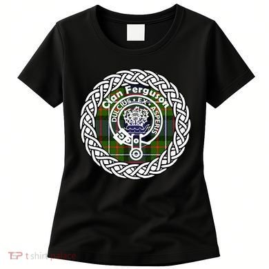 Ferguson Surname Scottish Clan Tartan Crest Badge Women's T-Shirt