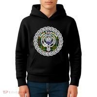 Ferguson Surname Scottish Clan Tartan Crest Badge Kids Hoodie thumb 4