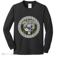 Ferguson Surname Scottish Clan Tartan Crest Badge Kids Long Sleeve Shirt thumb 0