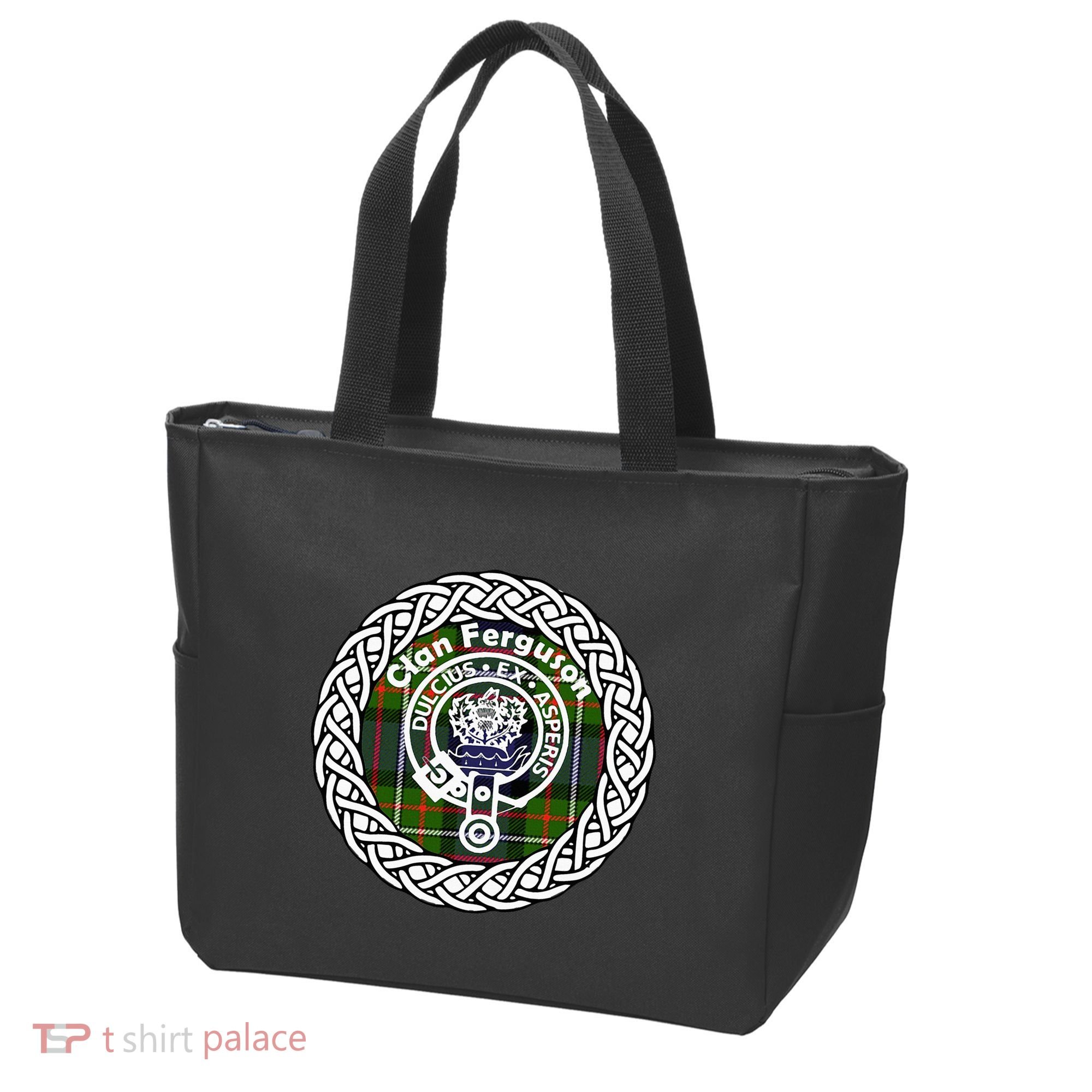 Ferguson Surname Scottish Clan Tartan Crest Badge Tote Bag