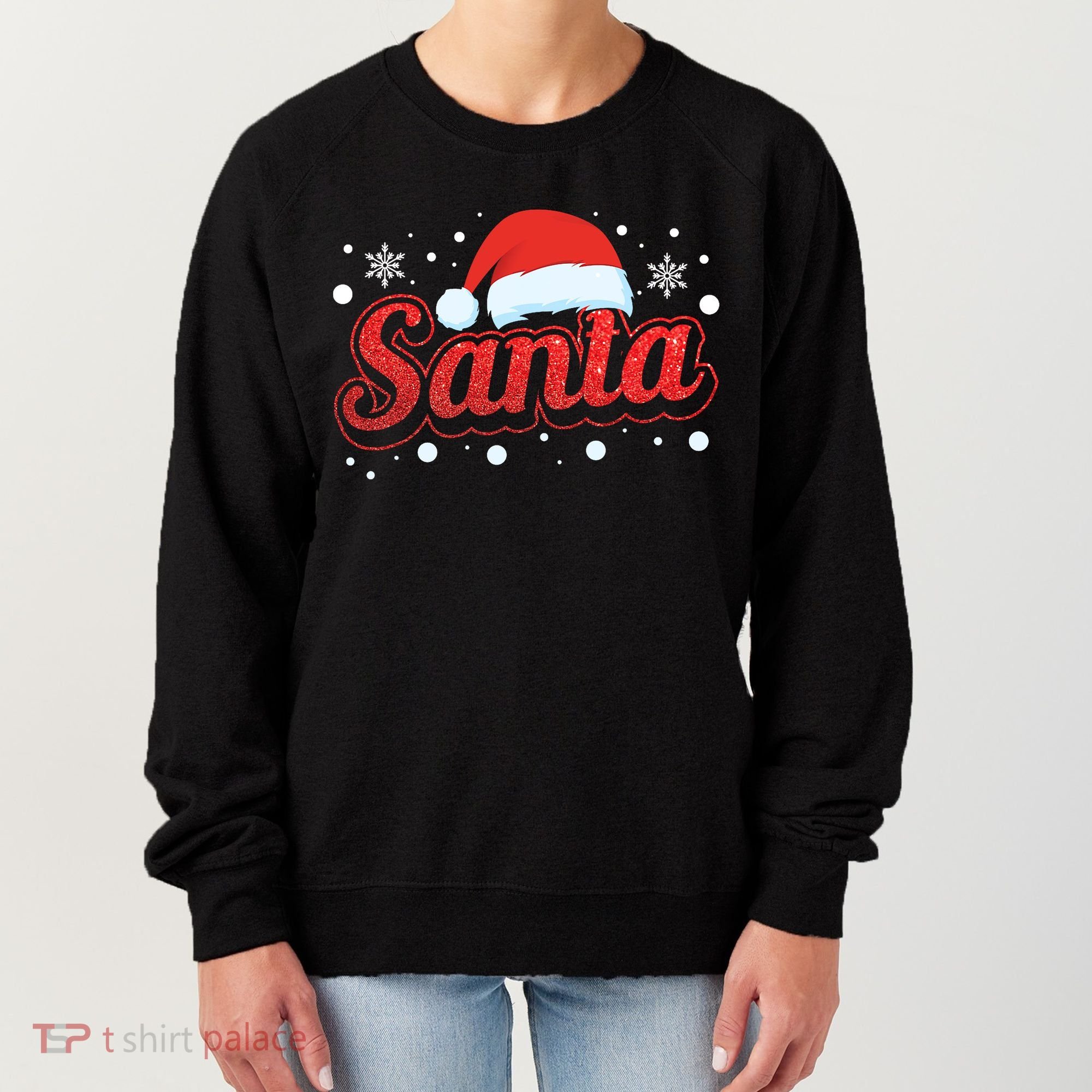 Funny Santa SantaS Favorite Ho Matching Couple Christmas Women's Sweatshirt