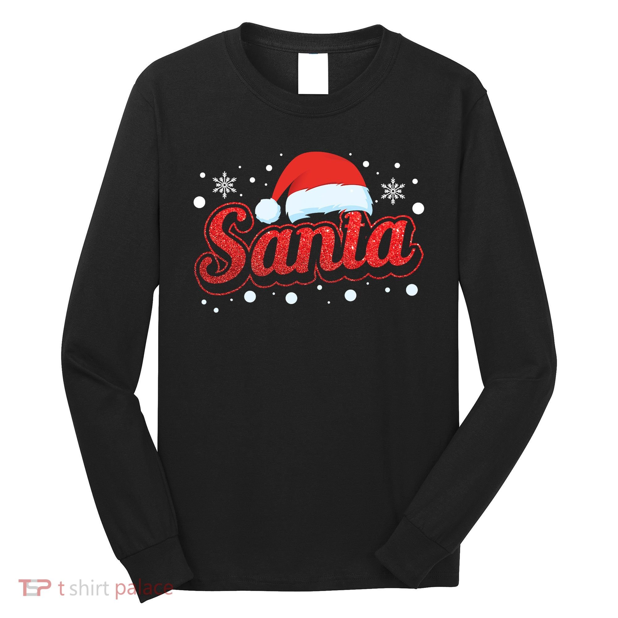 Funny Santa SantaS Favorite Ho Matching Couple Christmas Long Sleeve Shirt